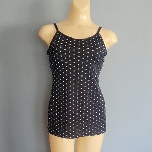 Kate Spade Black and White Polka Dot Tank Top